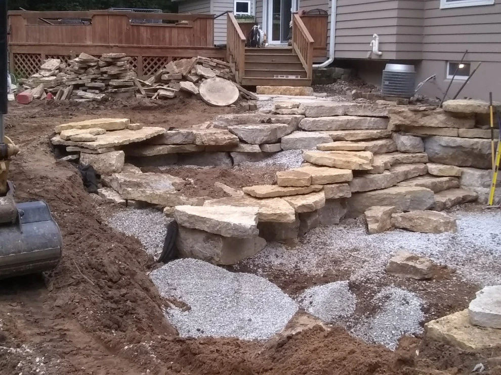 Backyard Natural Featuring Permeable Paver Solutions by Eco Harmony Landscape & Design, LLC. - Photo 6