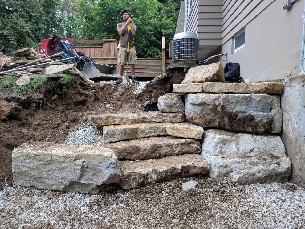 Backyard Natural Featuring Permeable Paver Solutions by Eco Harmony Landscape & Design, LLC. - Photo 20