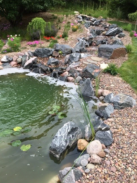 Existing Patio Transformation, Large Mosaic Dragonfly by Eco Harmony Landscape & Design, LLC. - Photo 17