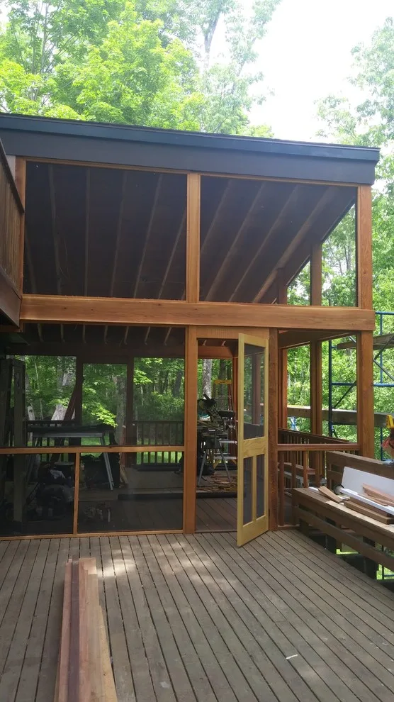 Modern Screened Porch Extension by Housatonic Architectural Services, LLC (closed) - Photo 6
