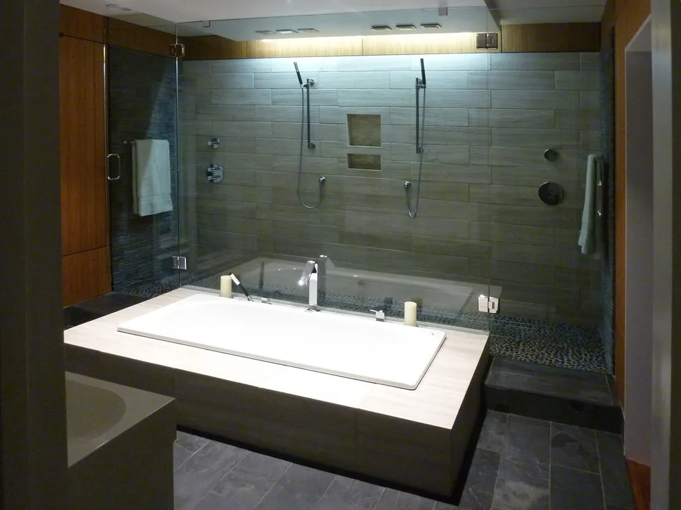 Contemporary Bathroom Expansion by Helt - Photo 5