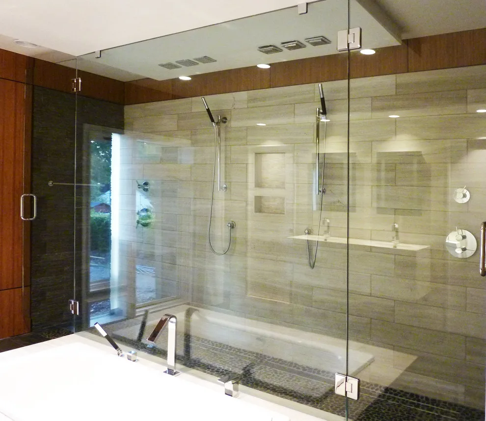 Contemporary Bathroom Expansion by Helt - Photo 2