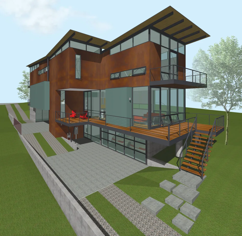 North Street Two-Family Home by Robert M. Cain, Architect - Photo 5