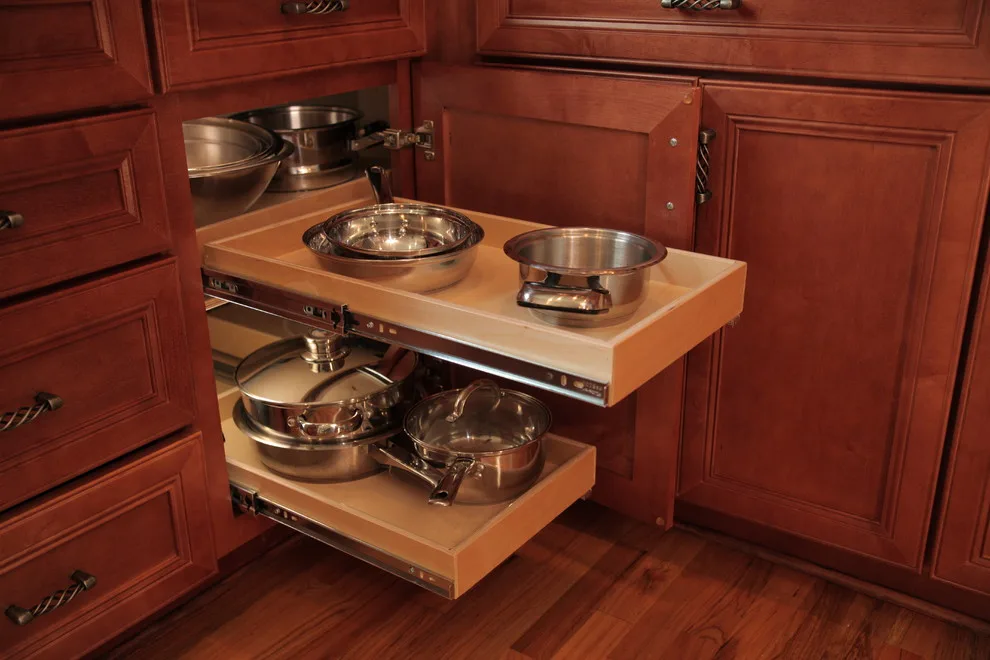Corner Cabinet Solutions, Rotating Shelves & Glide Systems by ShelfGenie Of Columbus - Photo 17
