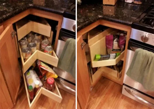 Corner Cabinet Solutions, Rotating Shelves & Glide Systems by ShelfGenie Of Columbus - Photo 5