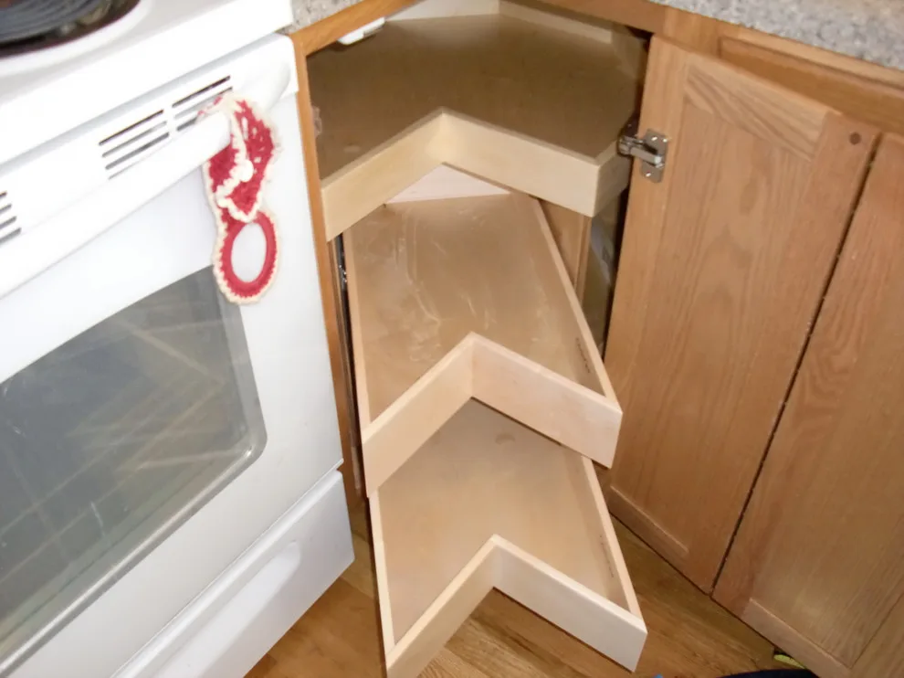 Corner Cabinet Solutions, Rotating Shelves & Glide Systems by ShelfGenie Of Columbus - Photo 2