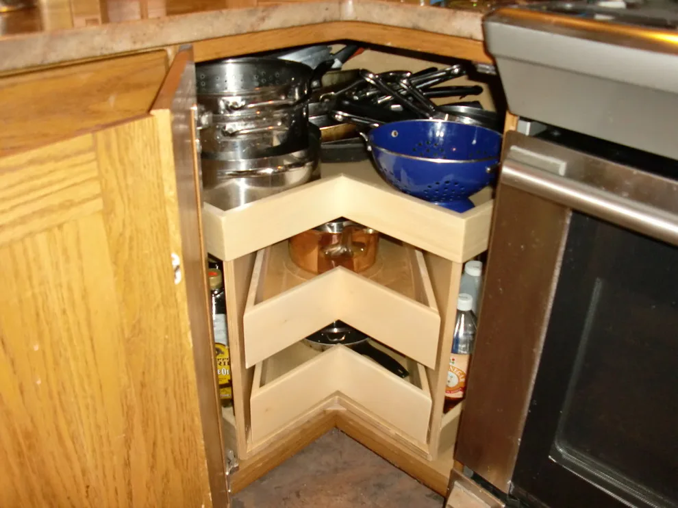 Corner Cabinet Solutions, Rotating Shelves & Glide Systems by ShelfGenie Of Columbus - Photo 14