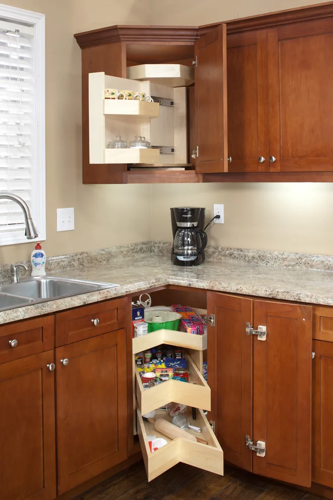 Corner Cabinet Solutions, Rotating Shelves & Glide Systems by ShelfGenie Of Columbus - Photo 26