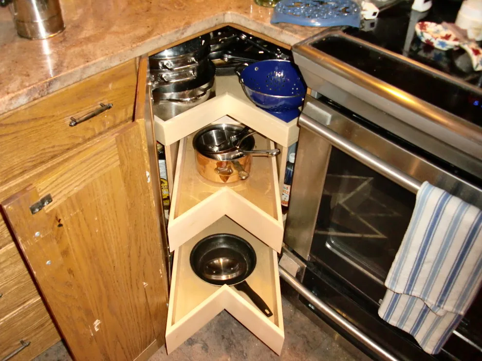 Corner Cabinet Solutions, Rotating Shelves & Glide Systems by ShelfGenie Of Columbus - Photo 24