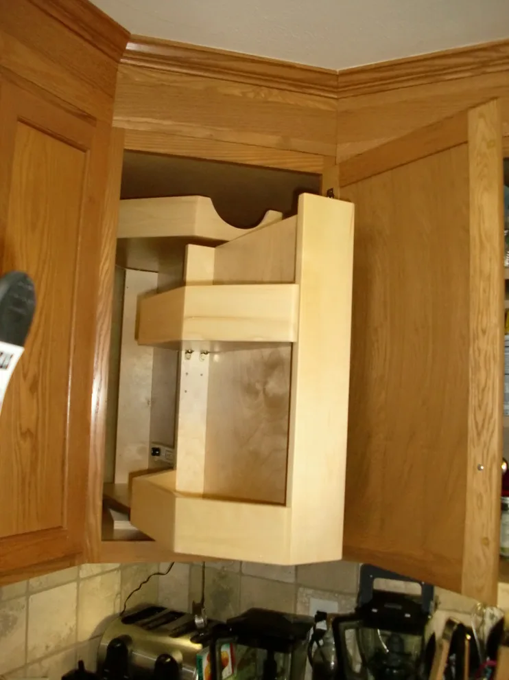 Corner Cabinet Solutions, Rotating Shelves & Glide Systems by ShelfGenie Of Columbus - Photo 16