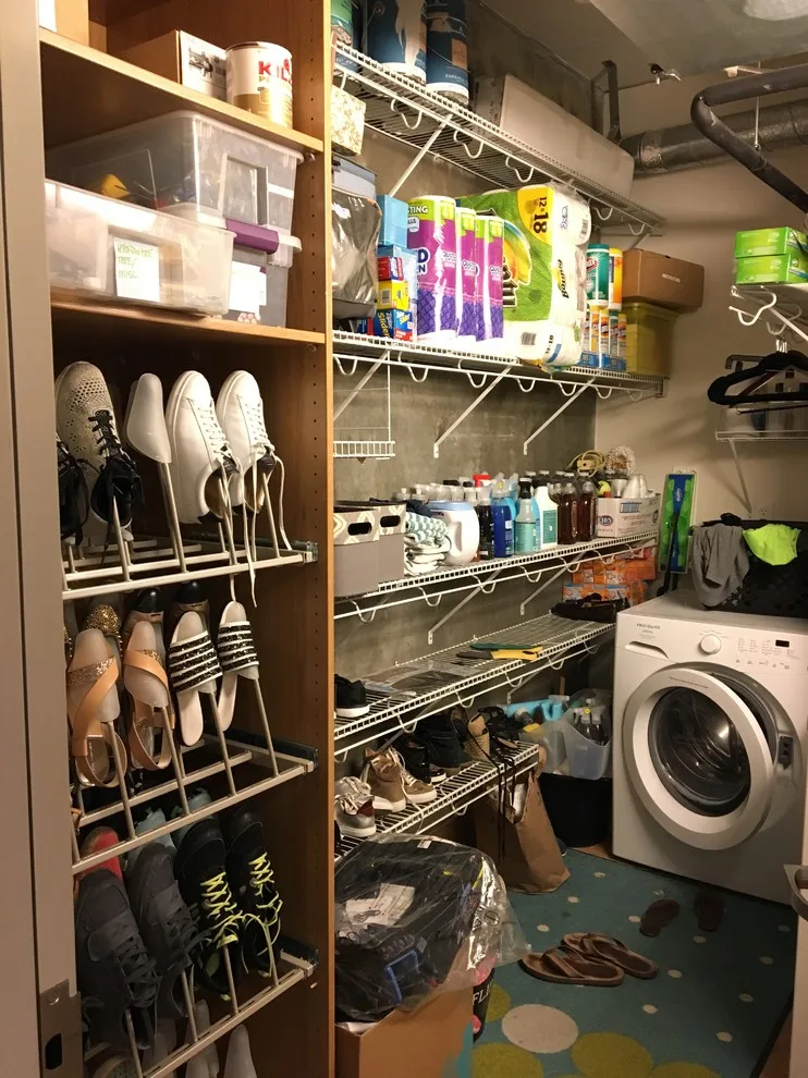 Urban Nursery Storage and Laundry Area by Abbey Claire Professional Organizing - Photo 5