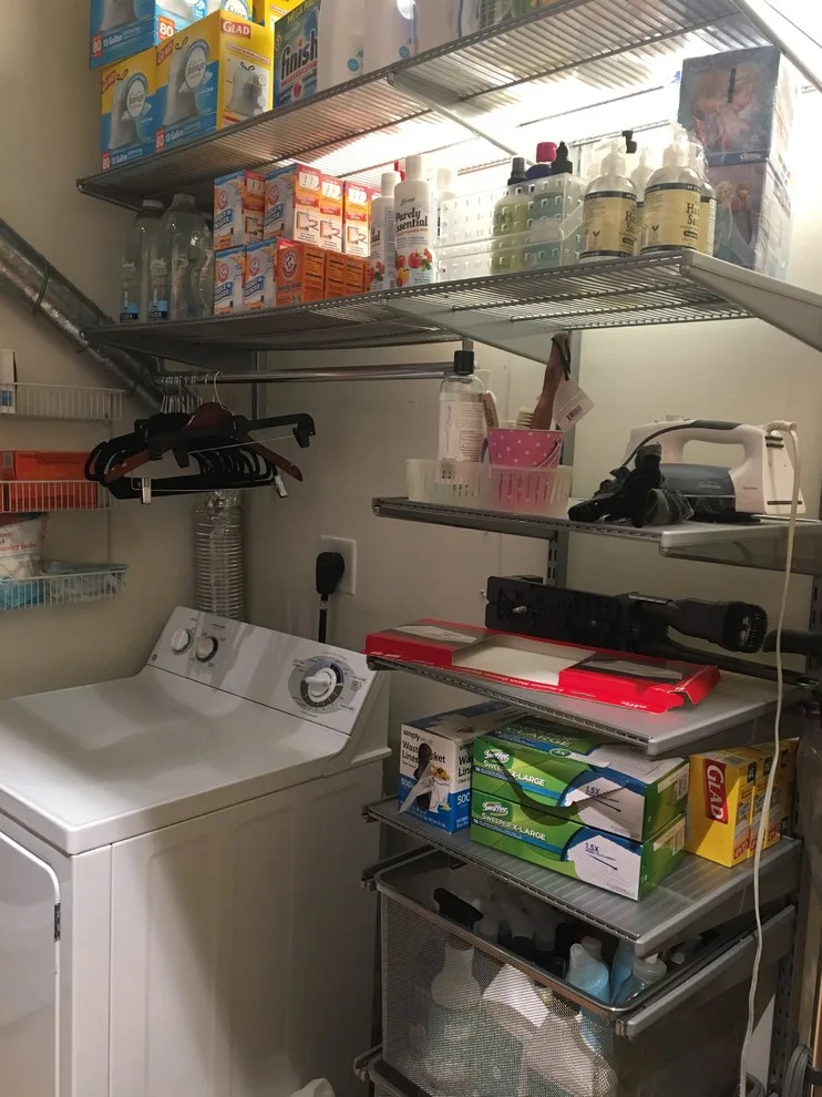 Urban Nursery Storage and Laundry Area by Abbey Claire Professional Organizing - Photo 8