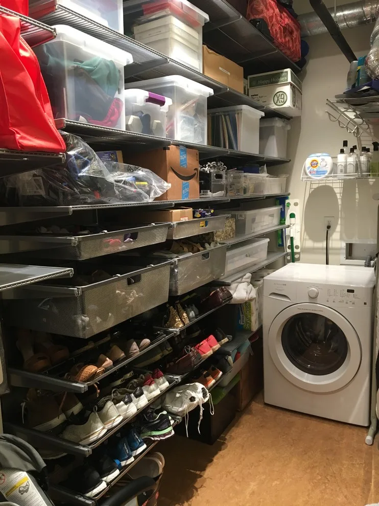 Urban Nursery Storage and Laundry Area by Abbey Claire Professional Organizing - Photo 3