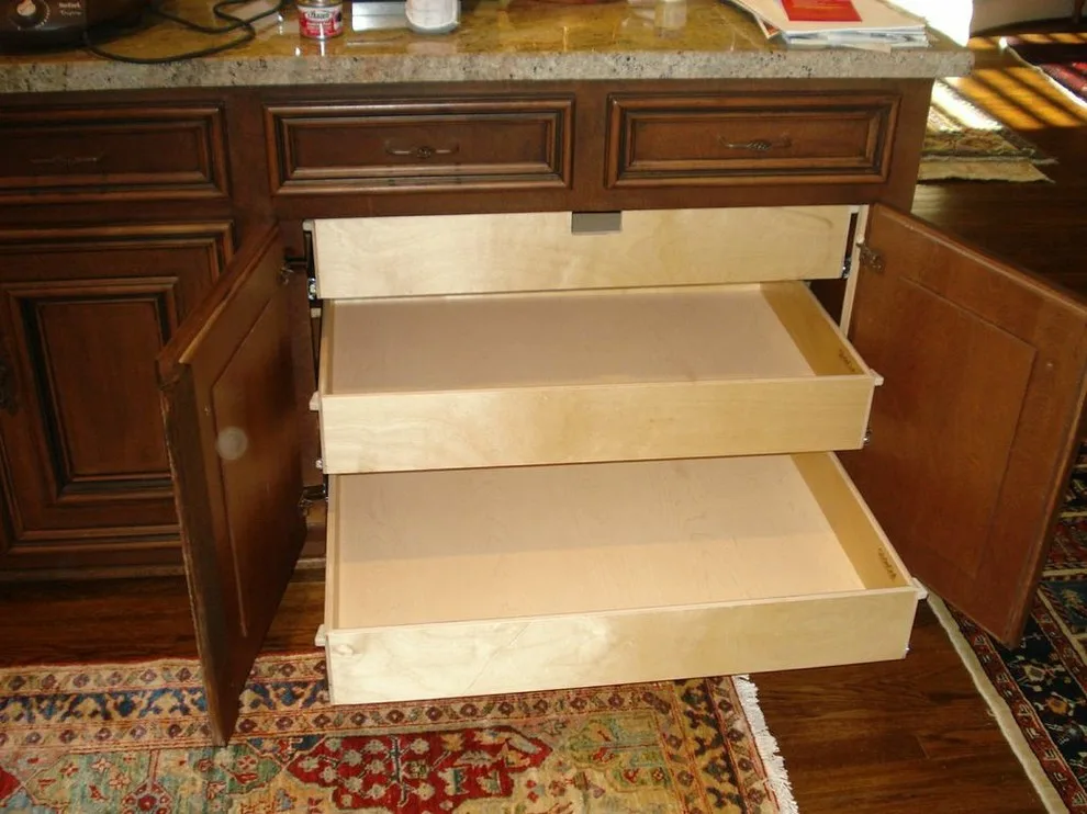 Triple Pull-Out Shelves in a Cabinet by ShelfGenie Of Columbus - Photo 5