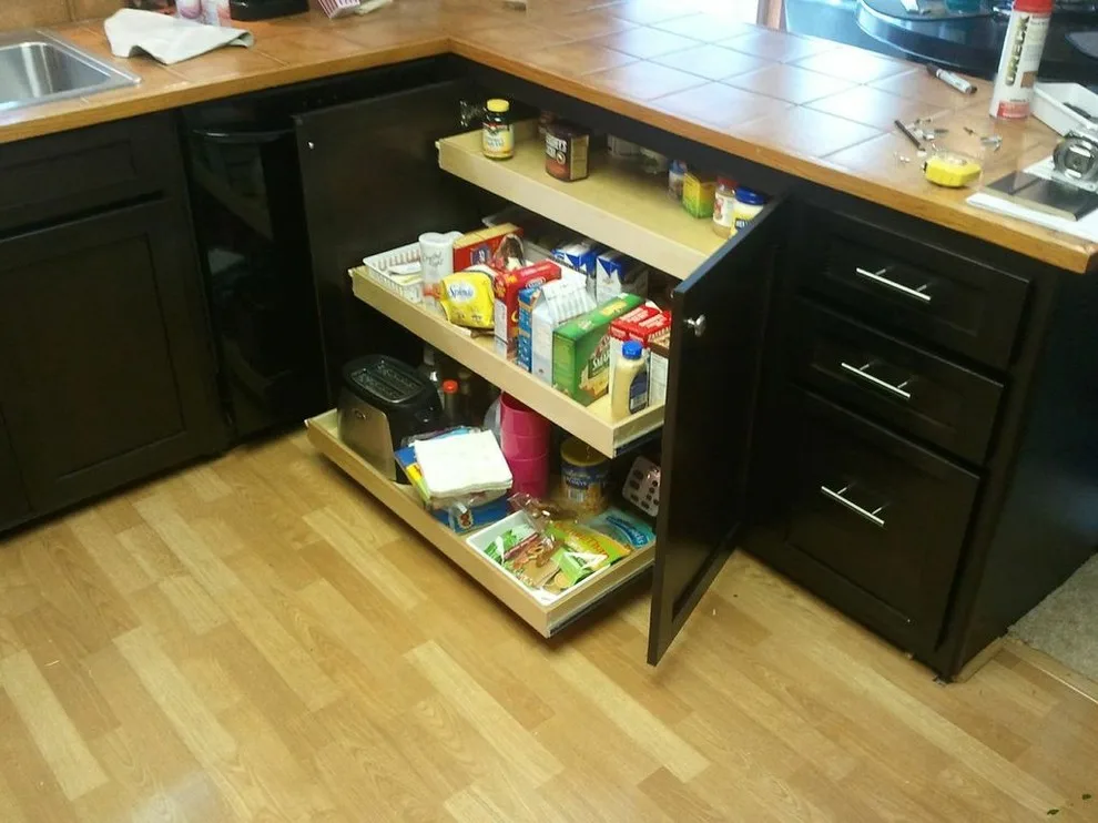 Triple Pull-Out Shelves in a Cabinet by ShelfGenie Of Columbus - Photo 7