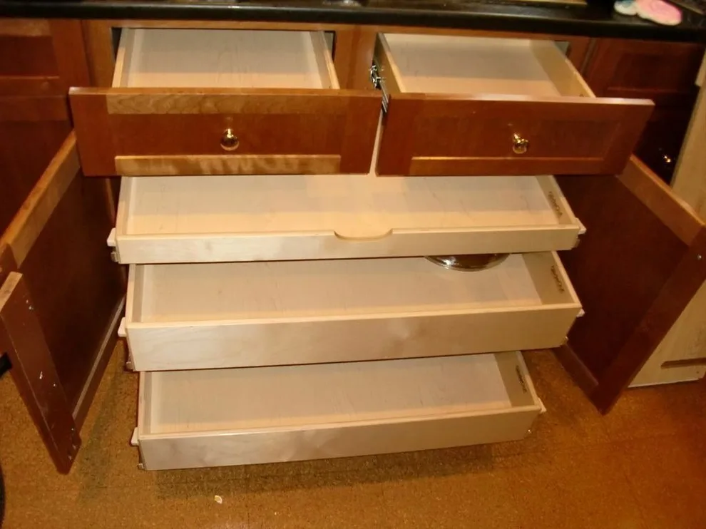 Triple Pull-Out Shelves in a Cabinet by ShelfGenie Of Columbus - Photo 13