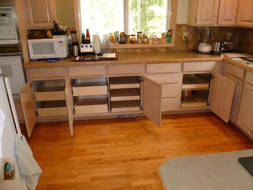 Triple Pull-Out Shelves in a Cabinet by ShelfGenie Of Columbus - Photo 14