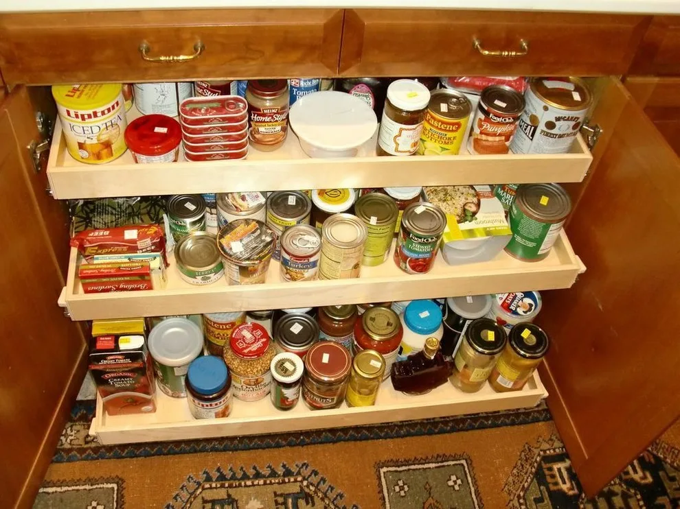 Triple Pull-Out Shelves in a Cabinet by ShelfGenie Of Columbus - Photo 12