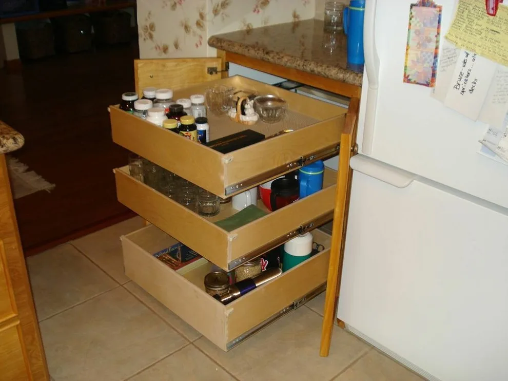 Triple Pull-Out Shelves in a Cabinet by ShelfGenie Of Columbus - Photo 9