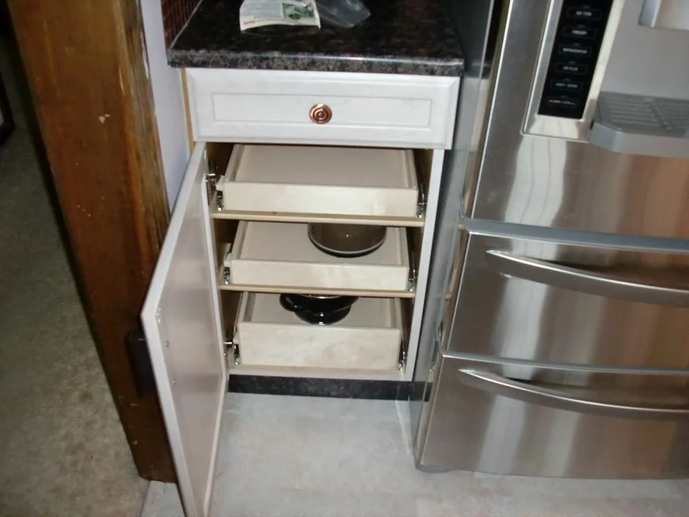 Triple Pull-Out Shelves in a Cabinet by ShelfGenie Of Columbus - Photo 6