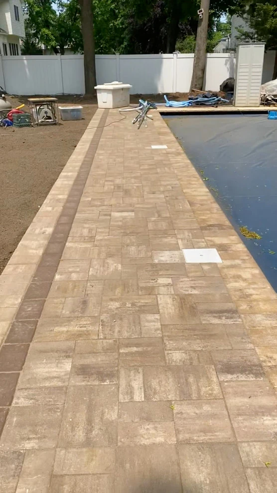 Kings Park | New Paver Patio and Pool by Joseph Matthew Landscape Inc Design & Build - Photo 4