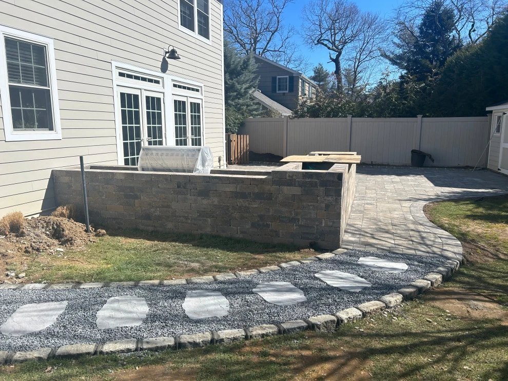 Outdoor Kitchen, Patio, Walkway and Landscape by Joseph Matthew Landscape Inc Design & Build - Photo 6