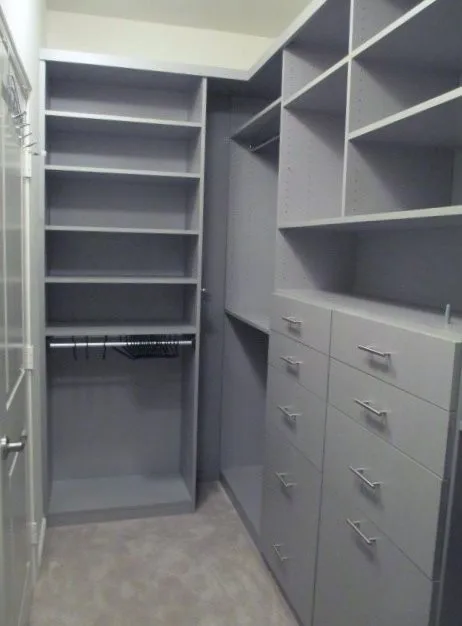 Contemporary Gray Walk-in Wardrobe by Closet Solutions - Photo 4