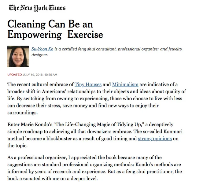 Editorial from the New York Times by Decluttering Key - Photo 2