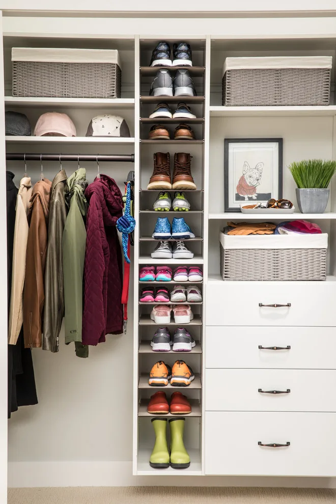 Bedroom Closet Organization in White by Innovate Home Org - Photo 26