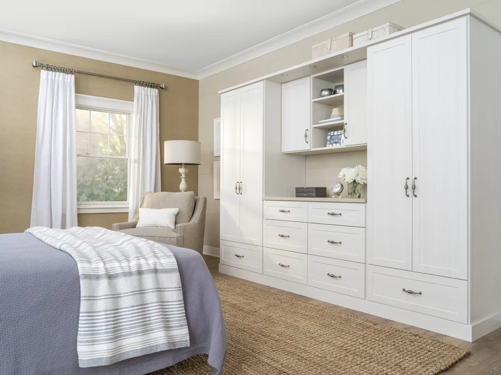 Bedroom Closet Organization in White by Innovate Home Org - Photo 49