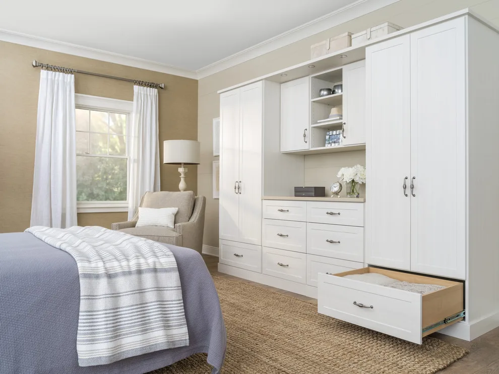 Bedroom Closet Organization in White by Innovate Home Org - Photo 69