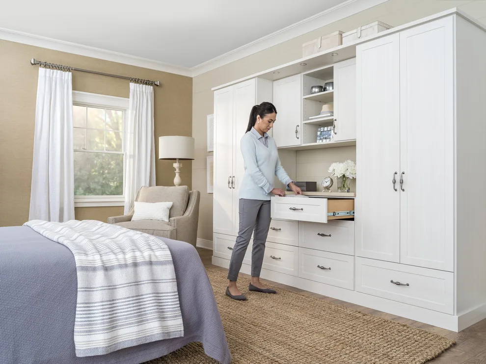 Bedroom Closet Organization in White by Innovate Home Org - Photo 7
