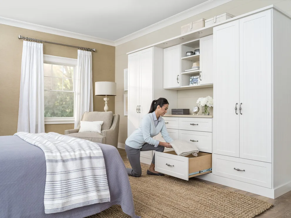 Bedroom Closet Organization in White by Innovate Home Org - Photo 4