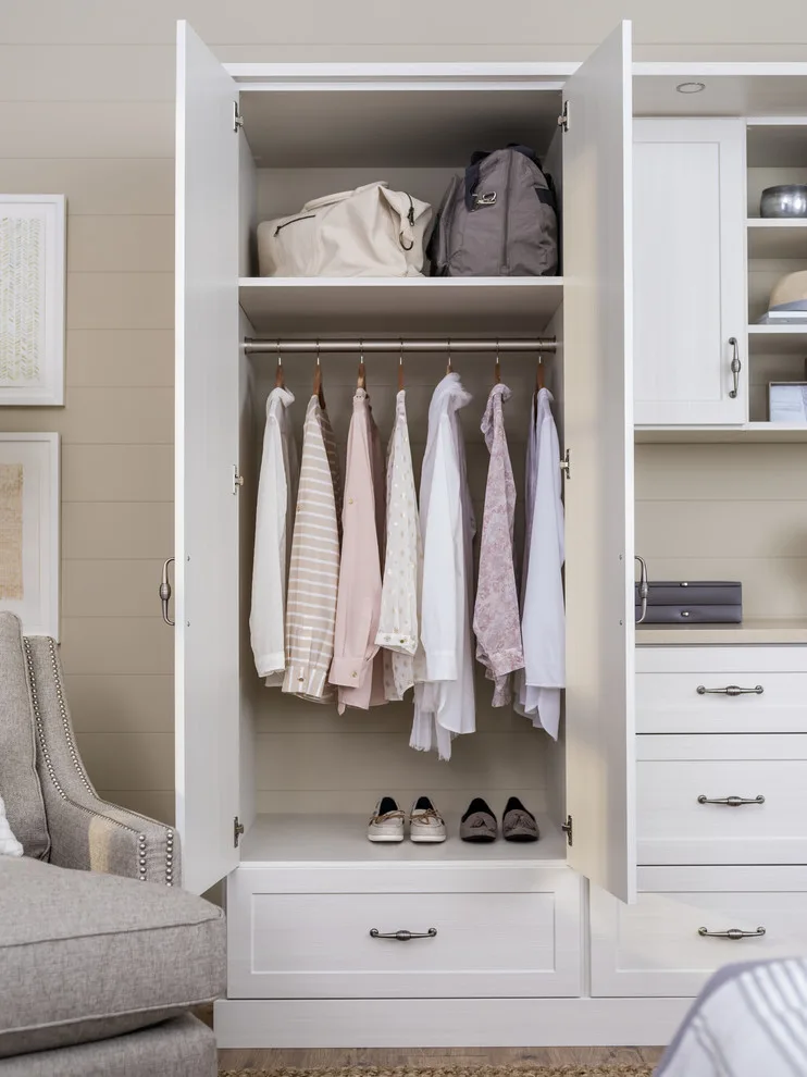 Bedroom Closet Organization in White by Innovate Home Org - Photo 10
