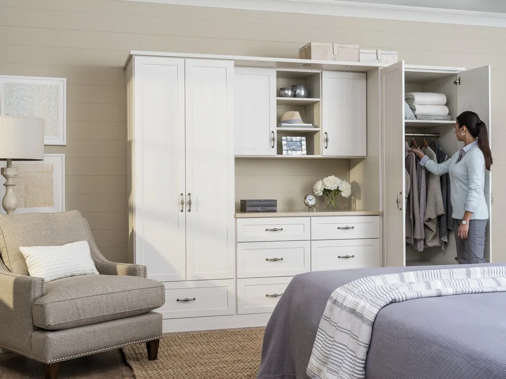 Bedroom Closet Organization in White by Innovate Home Org - Photo 81