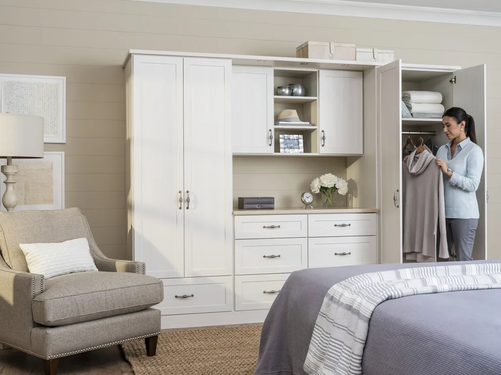 Bedroom Closet Organization in White by Innovate Home Org - Photo 44
