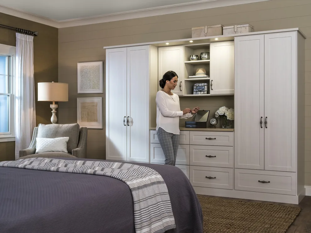 Bedroom Closet Organization in White by Innovate Home Org - Photo 66