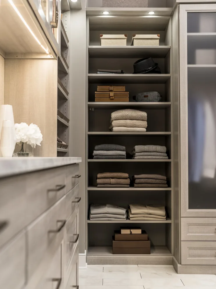 Bedroom Closet Organization in White by Innovate Home Org - Photo 13