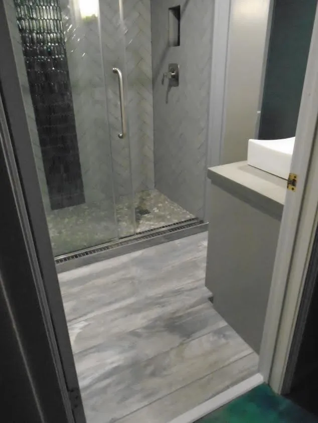 Modern Coastal Bathroom Renovation by Lace Designs - Photo 5