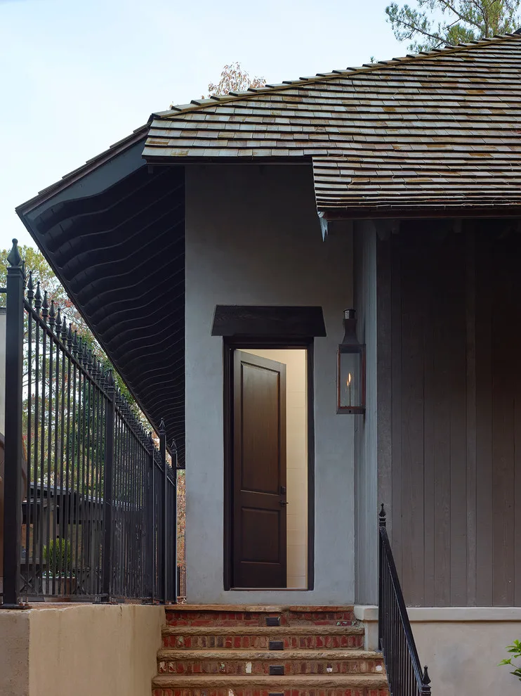 Pool House with Cabin Inspiration by Christopher Architecture & Interiors - Photo 2