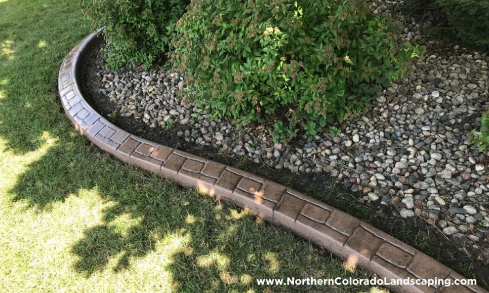 Concrete Curbing - Custom made with many design option and styles by Northern Colorado Landscaping - Photo 2