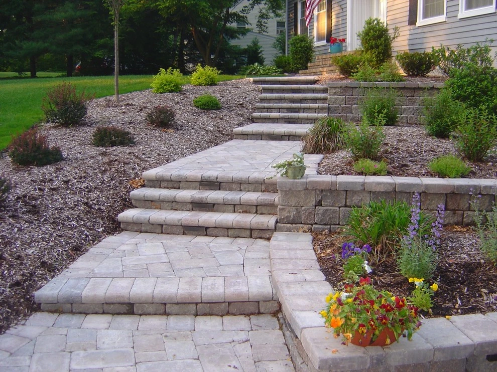 Paver Walkway with Landscaping - Summit by Pennella's Landscape Designs, LLC - Photo 2