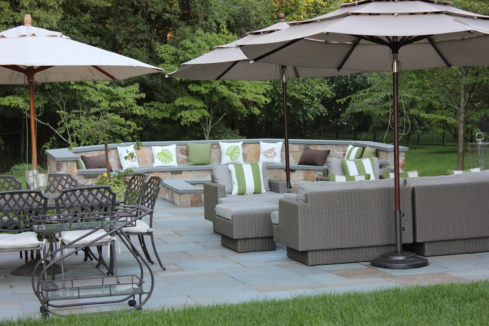 Custom Fire-Pit with Bluestone Patio & Paver Driveway by Pennella's Landscape Designs, LLC - Photo 9