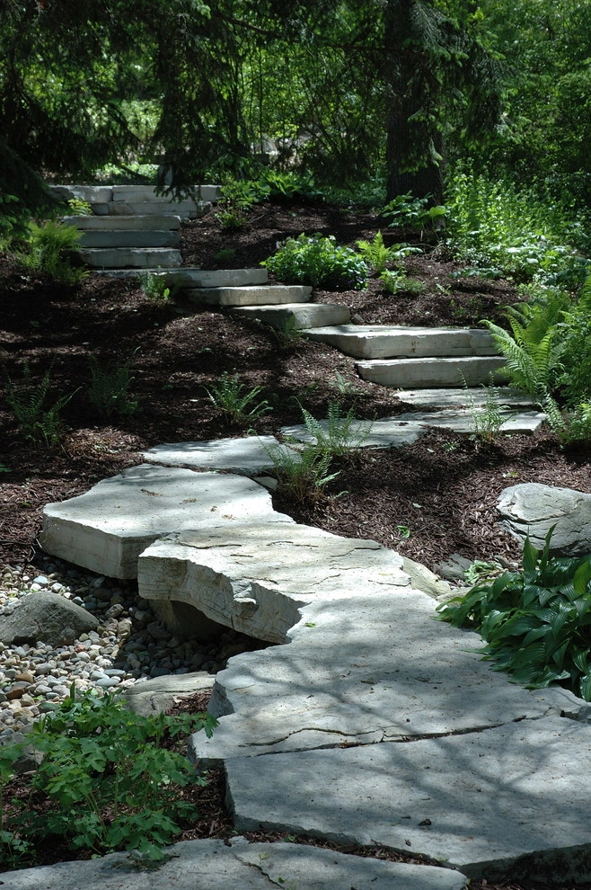 Stone Pathway and Woodland Garden by Land Architects, Inc. - Photo 3