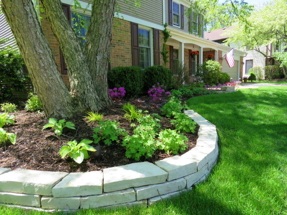 Lake Zurich Front Yard Landscape Design and Installation by Poul's Landscaping & Nursery, Inc. - Photo 7