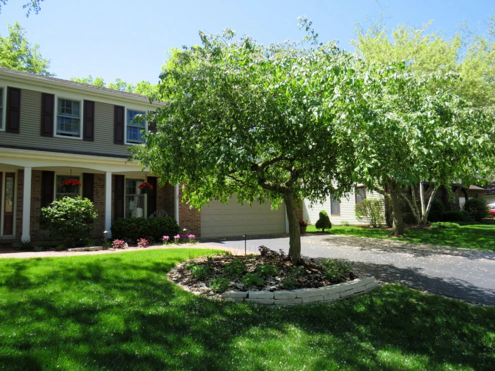 Lake Zurich Front Yard Landscape Design and Installation by Poul's Landscaping & Nursery, Inc. - Photo 3