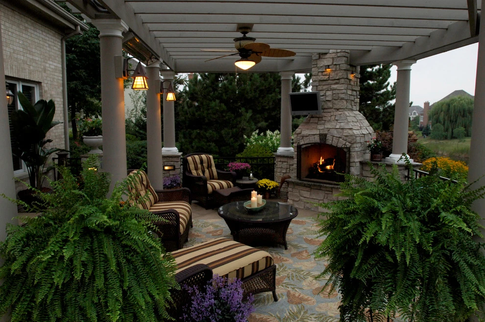 Outdoor Entertaining & Living Space by Poul's Landscaping & Nursery, Inc. - Photo 14