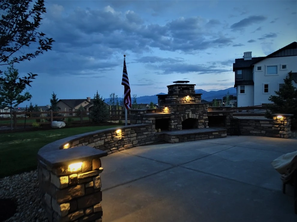 Outdoor lights designs by RC Custom Landscape & Stonework - Photo 15