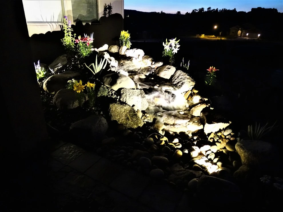 Outdoor lights designs by RC Custom Landscape & Stonework - Photo 14