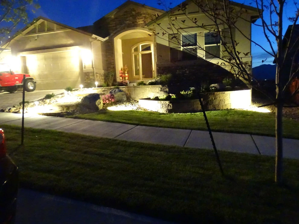 Outdoor lights designs by RC Custom Landscape & Stonework - Photo 16